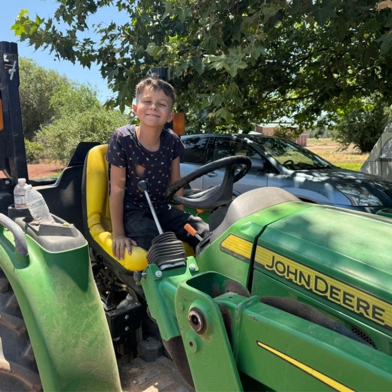 Jasper Schallert July 2025 Organic Garlic Harvest Basaltic Farms