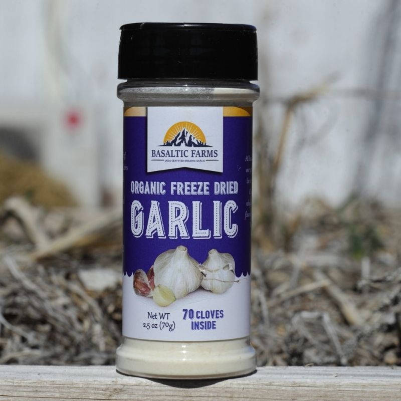 Organic Freeze Dried Garlic Pure Organic Garlic Powder Basaltic Farms Organic Freeze Dried Garlic Pure Organic Garlic Powder Basaltic Farms
