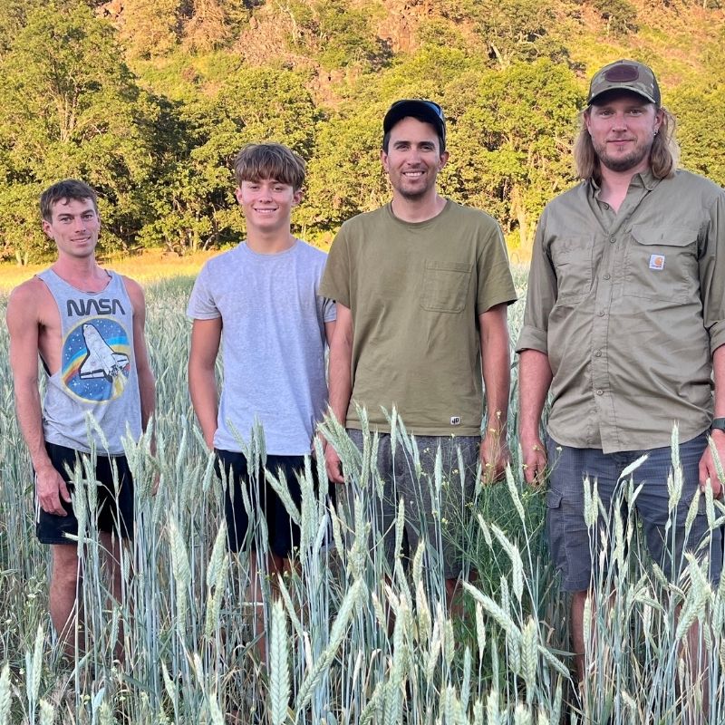 Regan, Jaxson, Zack, Kevin Team Shot Basaltic Farms